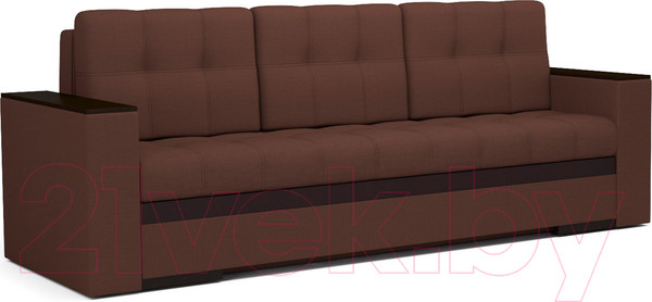Изображение товара Диван Mebel-Ars Еврокнижка Атланта (рогожка шоколад)