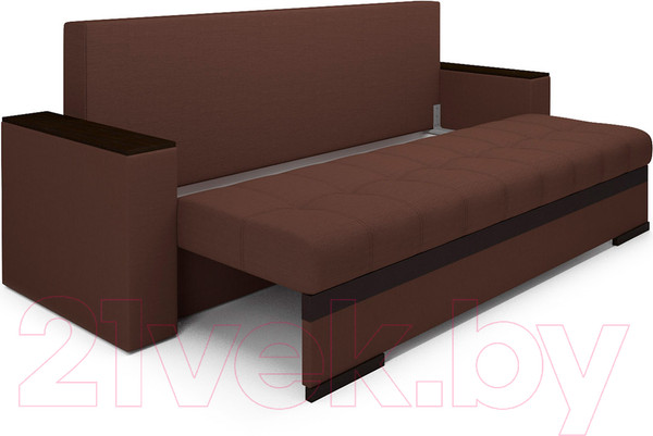 Изображение товара Диван Mebel-Ars Еврокнижка Атланта (рогожка шоколад)