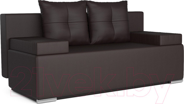 Изображение товара Диван Mebel-Ars Мадейра (экокожа шоколад)