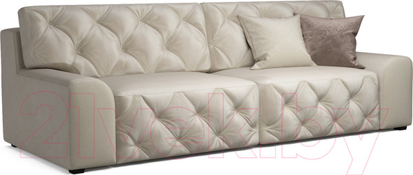 Изображение товара Диван Mebel-Ars Милан (бархат бежевый/Star Velvet 6 Light Beige)