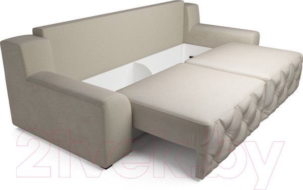 Изображение товара Диван Mebel-Ars Милан (бархат бежевый/Star Velvet 6 Light Beige)