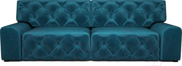 Изображение товара Диван Mebel-Ars Милан (бархат сине-зеленый/Star Velvet 43 Black Green)