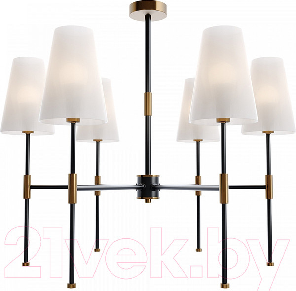 Изображение товара Люстра Freya Tida FR5196PL-06BBS (черный/латунь)