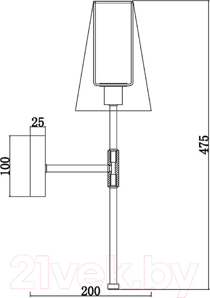 Изображение товара Бра Freya Tida FR5196WL-01BBS (черный/латунь)