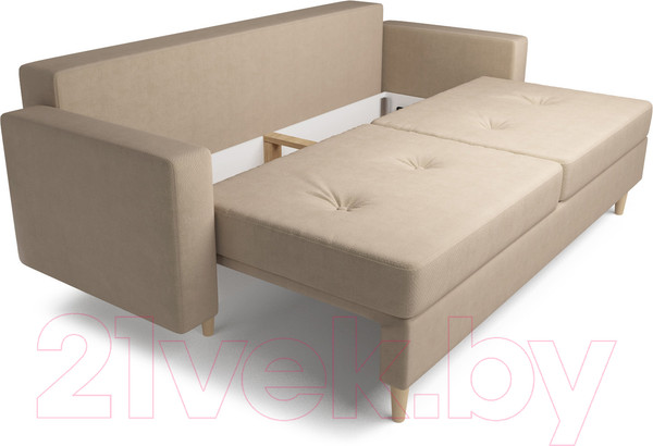 Изображение товара Диван Mebel-Ars Евро Белфаст (рогожка бежевый)