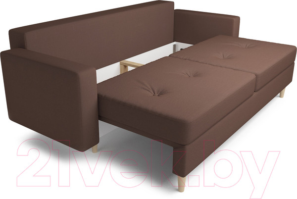 Изображение товара Диван Mebel-Ars Евро Белфаст (рогожка шоколад)