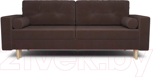 Изображение товара Диван Mebel-Ars Евро Белфаст (велюр молочный шоколад НВ-178 13)
