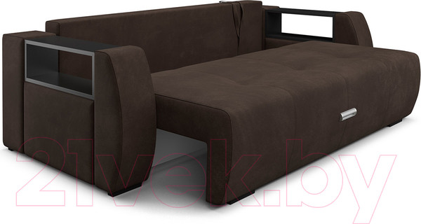 Изображение товара Диван Mebel-Ars Еврокнижка Мальтида (велюр молочный шоколад НВ-178/13)