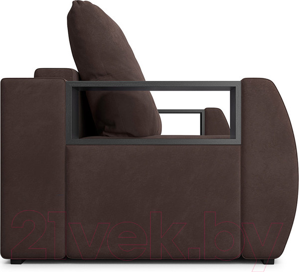 Изображение товара Диван Mebel-Ars Еврокнижка Мальтида (велюр молочный шоколад НВ-178/13)