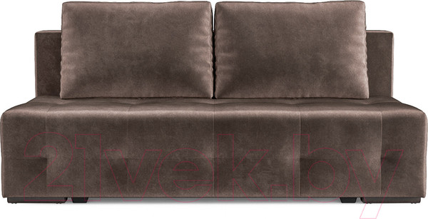 Изображение товара Диван Mebel-Ars Еврокнижка Марсель №1 (бархат серо-шоколадный/Star Velvet 60 Coffee)