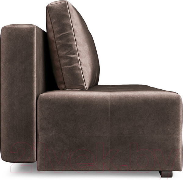 Изображение товара Диван Mebel-Ars Еврокнижка Марсель №1 (бархат серо-шоколадный/Star Velvet 60 Coffee)