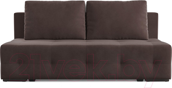 Изображение товара Диван Mebel-Ars Еврокнижка Марсель №1 (велюр молочный шоколад НВ-178/13)