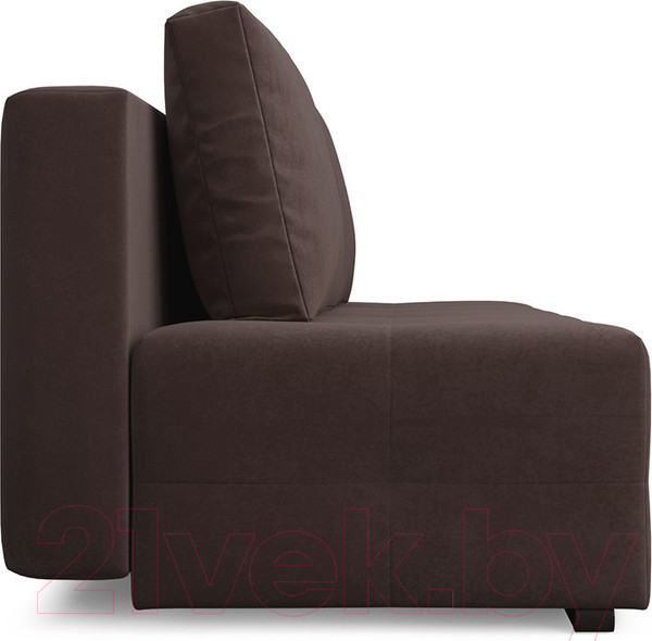 Изображение товара Диван Mebel-Ars Еврокнижка Марсель №1 (велюр молочный шоколад НВ-178/13)