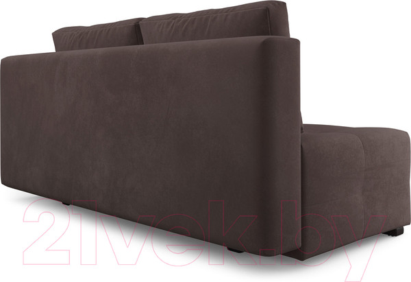 Изображение товара Диван Mebel-Ars Еврокнижка Марсель №1 (велюр молочный шоколад НВ-178/13)