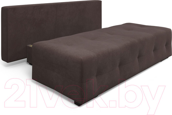 Изображение товара Диван Mebel-Ars Еврокнижка Марсель №1 (велюр молочный шоколад НВ-178/13)