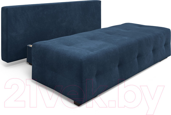 Изображение товара Диван Mebel-Ars Еврокнижка Марсель №1 (темно-синий Luna 034)