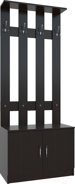 Изображение товара Секция в прихожую МДК СПР 1970x800x380 (венге)