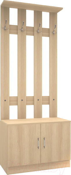 Изображение товара Секция в прихожую МДК СПР 1970x800x380 (дуб млечный)