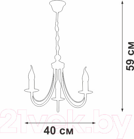 Изображение товара Люстра Vitaluce V3714-3/3