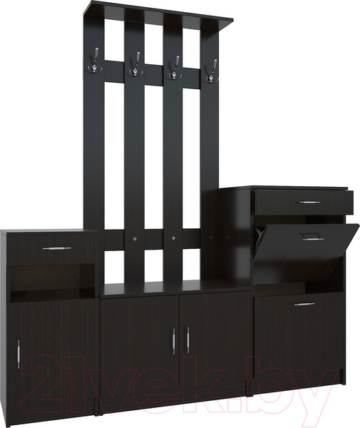 Изображение товара Секция в прихожую МДК СПР2 1970x1800x380 (венге)