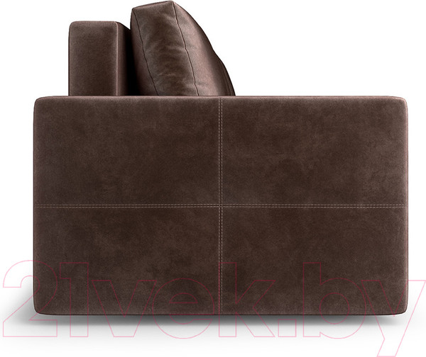 Изображение товара Диван Mebel-Ars Еврокнижка Марсель №2 (бархат серо-шоколадный Star Velvet 60 Coffee)