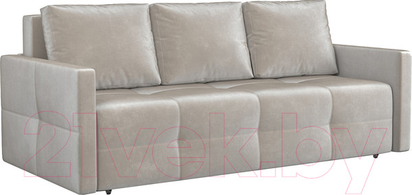 Изображение товара Диван Mebel-Ars Еврокнижка Марсель №2 (бархат бежевый/Star Velvet 6 Light Beige)