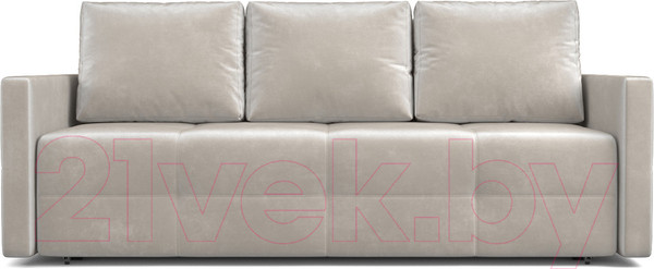 Изображение товара Диван Mebel-Ars Еврокнижка Марсель №2 (бархат бежевый/Star Velvet 6 Light Beige)
