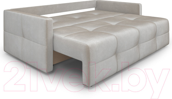 Изображение товара Диван Mebel-Ars Еврокнижка Марсель №2 (бархат бежевый/Star Velvet 6 Light Beige)