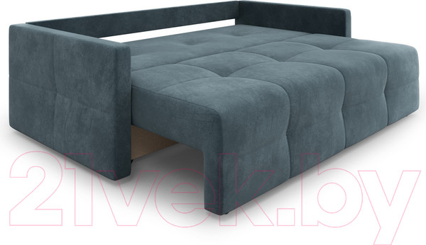 Изображение товара Диван Mebel-Ars Еврокнижка Марсель №2 (велюр серо-синий НВ-178/26)