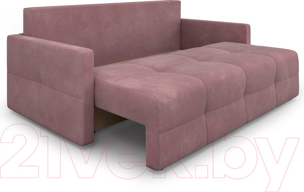 Изображение товара Диван Mebel-Ars Еврокнижка Марсель №2 (велюр пудра НВ-178/18)