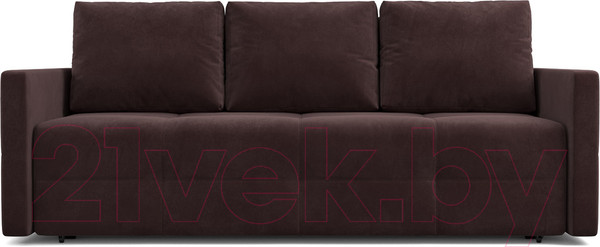 Изображение товара Диван Mebel-Ars Еврокнижка Марсель №2 (велюр шоколадный HB-178/16)