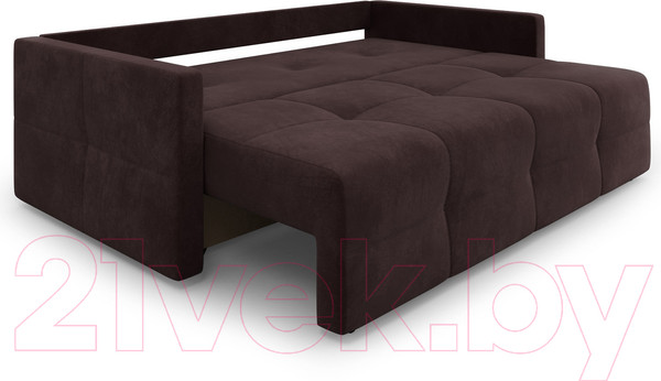 Изображение товара Диван Mebel-Ars Еврокнижка Марсель №2 (велюр шоколадный HB-178/16)