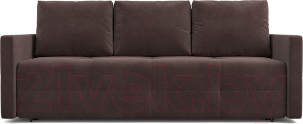 Изображение товара Диван Mebel-Ars Еврокнижка Марсель №2 (велюр молочный шоколад НВ-178/13)
