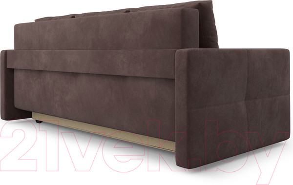 Изображение товара Диван Mebel-Ars Еврокнижка Марсель №2 (велюр молочный шоколад НВ-178/13)