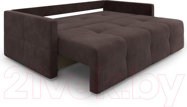 Изображение товара Диван Mebel-Ars Еврокнижка Марсель №2 (велюр молочный шоколад НВ-178/13)