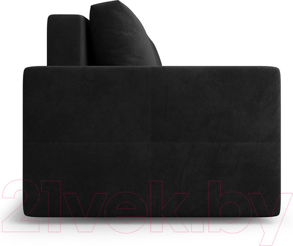 Изображение товара Диван Mebel-Ars Еврокнижка Марсель №2 (велюр черный НВ-178/17)