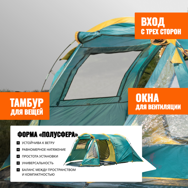 Изображение товара Палатка Coyote Dakota / CL-A08-Green