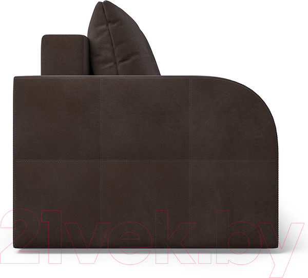 Изображение товара Диван Mebel-Ars Еврокнижка Марсель №3 (кордрой коричневый)