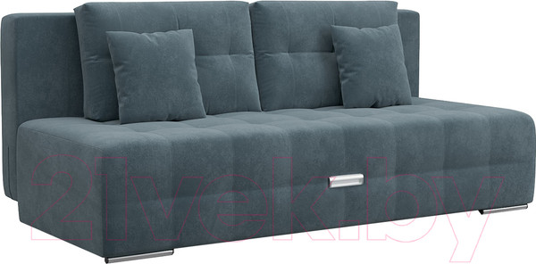 Изображение товара Диван Mebel-Ars Еврокнижка Марсель №4 (велюр серо-синий НВ-178/26)