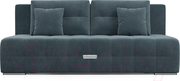 Изображение товара Диван Mebel-Ars Еврокнижка Марсель №4 (велюр серо-синий НВ-178/26)