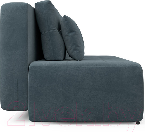 Изображение товара Диван Mebel-Ars Еврокнижка Марсель №4 (велюр серо-синий НВ-178/26)