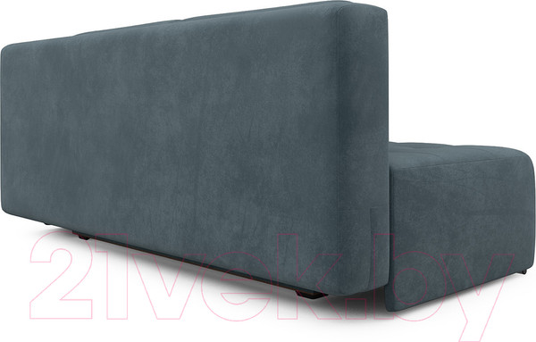 Изображение товара Диван Mebel-Ars Еврокнижка Марсель №4 (велюр серо-синий НВ-178/26)