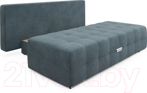 Изображение товара Диван Mebel-Ars Еврокнижка Марсель №4 (велюр серо-синий НВ-178/26)
