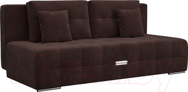 Изображение товара Диван Mebel-Ars Еврокнижка Марсель №4 (велюр шоколадный HB-178/16)