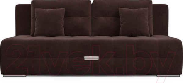Изображение товара Диван Mebel-Ars Еврокнижка Марсель №4 (велюр шоколадный HB-178/16)