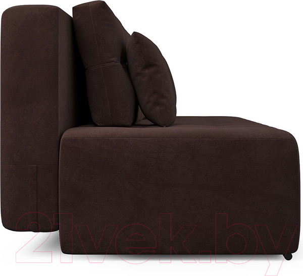 Изображение товара Диван Mebel-Ars Еврокнижка Марсель №4 (велюр шоколадный HB-178/16)