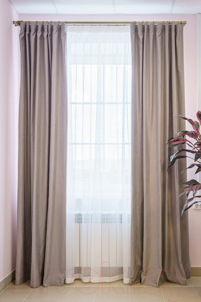 Изображение товара Комплект штор Decoretto Нубук НСС-K17 (225x250, светло-серый)