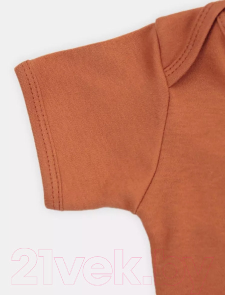 Изображение товара Набор боди для малышей Rant Hugs And Kisses / 62-74 (2шт, Curry Brown, р.74)