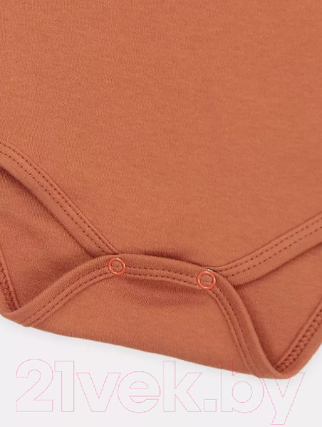 Изображение товара Набор боди для малышей Rant Hugs And Kisses / 62-74 (2шт, Curry Brown, р.74)