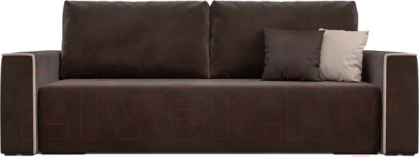 Изображение товара Диван Mebel-Ars Еврокнижка Манхэттен (кордрой коричневый)